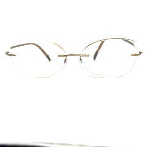 Silhouette Eyeglasses 5540 70 8640 17-140 Rimless Tan Plastic Frames H19017